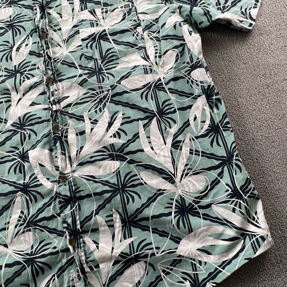 Salty Crew Shirt Adult 2XL XXL Floral Button Up Short Sleeve Casual Outdoor Mens - Picture 5 of 14